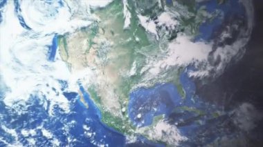 Uzaydan yakınlaş Dallas - Texas - ABD Yakınlaş ve Uzaklaş