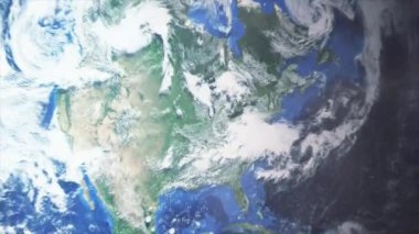 Uzaydan yakınlaş Chicago - Illinois - ABD Yakınlaş ve Uzaklaş