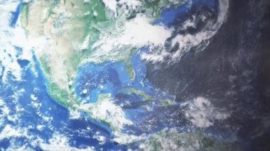 Miami - Florida - ABD arasındaki uzaydan yakınlaş ve yakınlaş