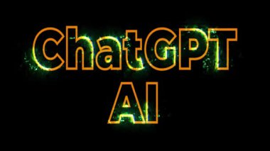 ChatGPT Yapay Zeka Metni Siyah Üzerine Ateşli Yazıyor