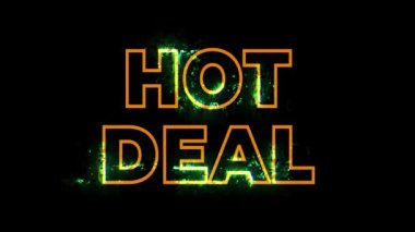 Hot Deal Metin Kelimesi Sıcaklıkla Yanar