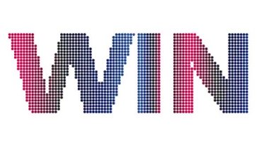 Animasyon metni ve hareket efekti başlığı ve beyaz arkaplanda noktalar. Proress Biçimi.