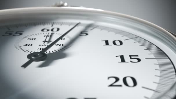 Cronômetro Vintage Contando Segundos Minutos Medição Tempo Precisa Precisa Qual — Vídeo de Stock