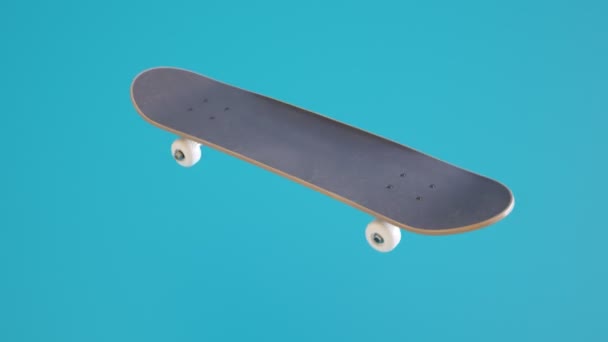 Skateboard Assembly Process Animation Shows Elements Board Combining Order Bearings — Stock Video
