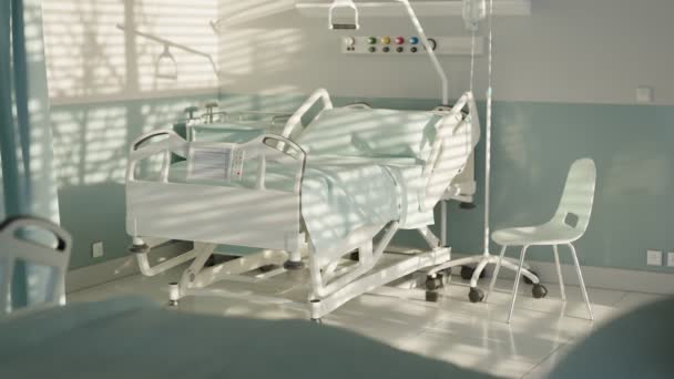Animering Medicinsk Säng Coronavirus Sjukhuset Begreppet Intensivvård Säng För Covid — Stockvideo