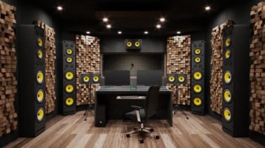 Müzik kayıt stüdyosundaki ses konsolu. Profesyonel ses karıştırıcı. Yayın üretim konsepti. Bir müzisyenin kontrol masası. Ses kayıt teknolojisi. Modern bir ses yaratmak için karıştırma tahtası.