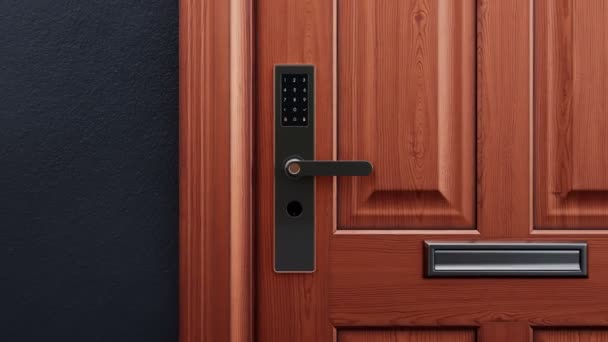 Smart Home Remote Access Front Doors You Can Ensure Door — Stock Video