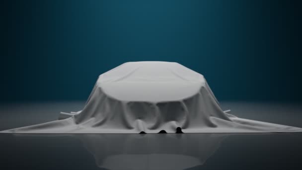 시트는 천천히 새로운 슈퍼카 프로토 기계를 보여줍니다 럭셔리 자동차 전시회 — 비디오