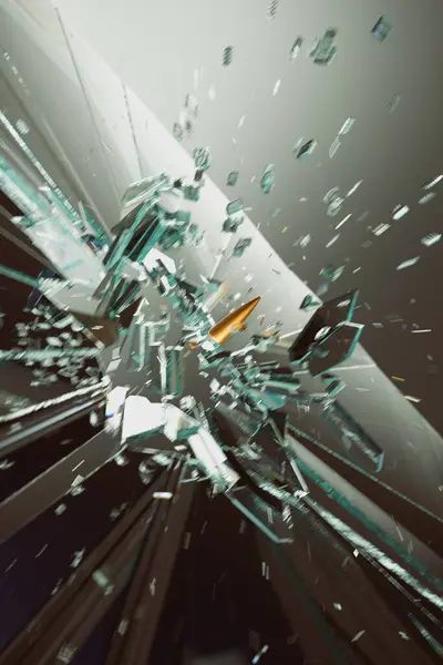 Slow Motion Shot Beautifully Captures Precise Moment Powerful Bullet Pierces — Stock Photo, Image