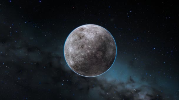 Egy Bolygót Kettévágtak Felfedve Benne Egy Csodálatos Gyémántot Cancri Bolygó — Stock videók