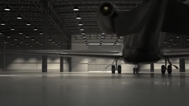 Luxusní Černé Zlaté Osobní Letadlo Elegantně Manévrující Elegancí Přesností Moderním — Stock video