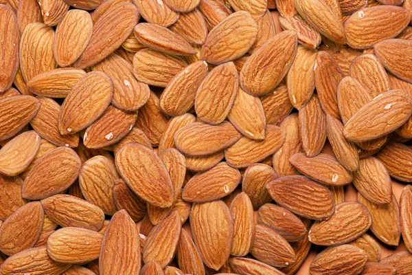 Delve Intricate World Raw Almonds Vivid Close Photograph Showcasing Unique — Stock Photo, Image