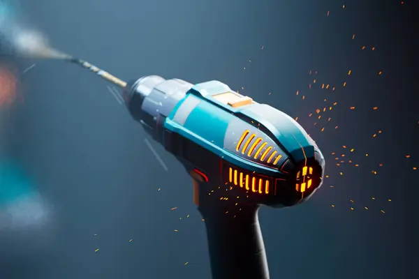Brinquedo Arma Laser Colorido Néon Uma Criança Explode Vida Com — Fotografia de Stock