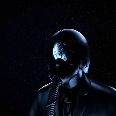 Bu büyüleyici görüntü bir astronotun miğferini gösteriyor, Dünya 'nın nefes kesici görüntüsünü yansıtıyor, uzayın engin genişliği ve parlayan yıldızlarla çevrili, keşif ruhunu vurguluyor..