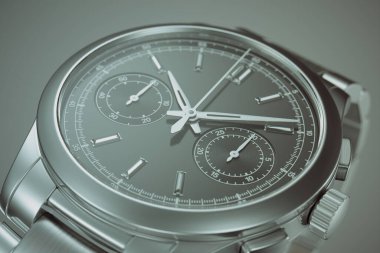 Bu paslanmaz çelik kol saati eşsiz bir zanaatkarlık sergiliyor. Parlak elleri ve kronograf fonksiyonlarıyla donatılmış sofistike bir siyah kadranla övünüyor. Lüks ve hassasiyeti somutlaştırıyor..