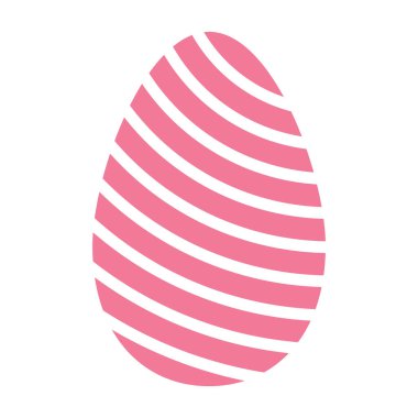 Süslü Girdap Mutlu Paskalya Yumurtası Zarif Çapraz Çizgili Yumuşak Pembe Renkli