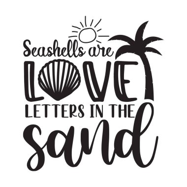 Şiirsel Plaj Duygusallığı Kumsaldaki Aşk Mektupları, Palmiye Ağacı