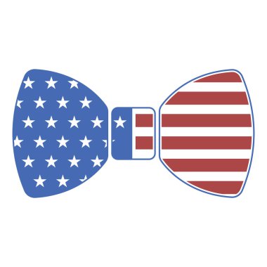 Kırmızı, Beyaz ve Mavi Vatansever Papyon Tasarımı