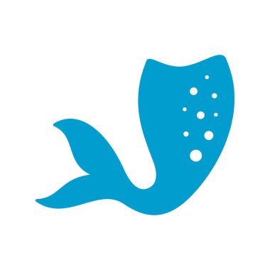 Kabarcık desenli Katı Mavi Denizkızı Kuyruğu