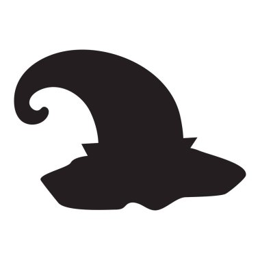 Kıvrık Uç Cadısı Şapka Silueti