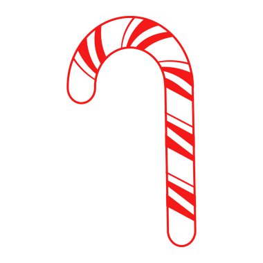 İnce Kırmızı Çizgili Şekerleme Çubuğu