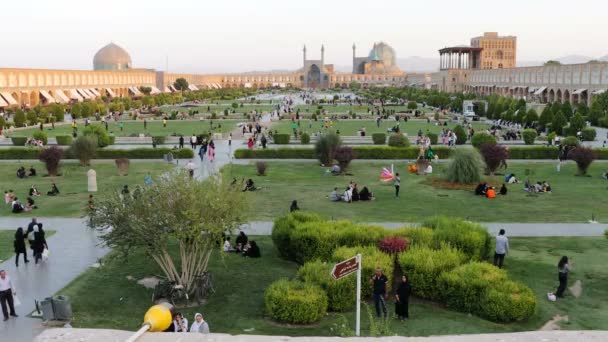 Ісфахан Іран Липня 2023 Року Площа Нахш Джахан Розташована Центрі — стокове відео