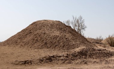 Nebka tepecikleri. İran 'daki Lut Çölü' nde bulunan bir kum tepesi türü.
