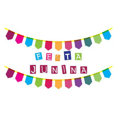 Festa Junina Element Vektör İllüstrasyonu