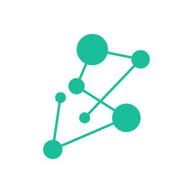 Molekül logo illüstrasyon vektör şablonu