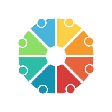 Molekül logo illüstrasyon vektör şablonu