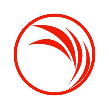 Tüy ilüstrasyon logo vektör şablonu tasarımı