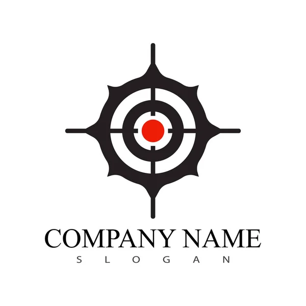 Keskin nişancı görme sembolü Crosshair hedef logo vektörü