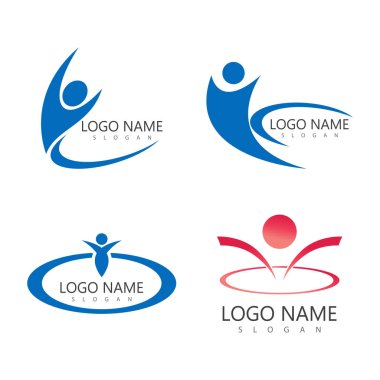 Evlat Edinme ve Toplum Bakımı Logo şablonu vektörü 