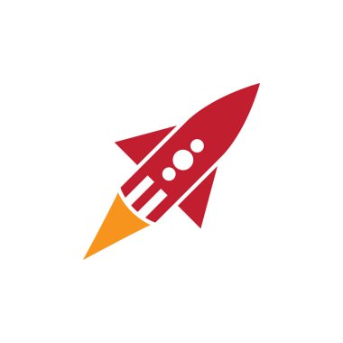 Roket Logosu Vektör Sembolü Doğa Tasarımı