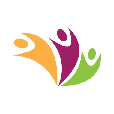 Evlat Edinme ve Toplum Bakımı Logo şablonu vektör simgesi