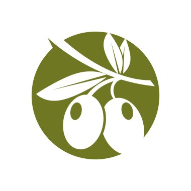 zeytin ikonu vektör çizim şablonu