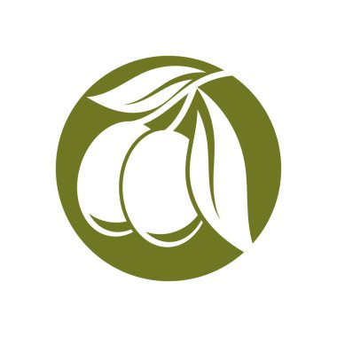 zeytin ikonu vektör çizim şablonu