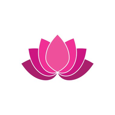 Güzellik Vektörü Nilüfer çiçekleri logo şablonu tasarımı simgesi