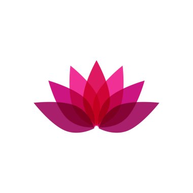 Güzellik Vektörü Nilüfer çiçekleri logo şablonu tasarımı simgesi