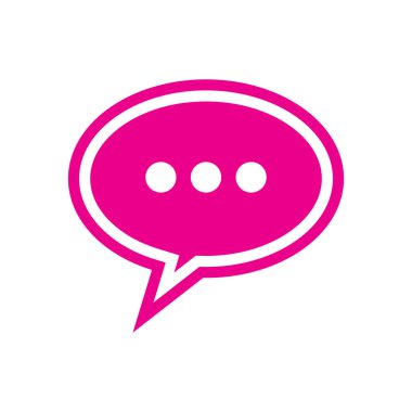 Konuşma balonu Logo şablonu vektör çizimi