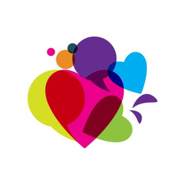 Konuşma balonu Logo şablonu vektör çizimi