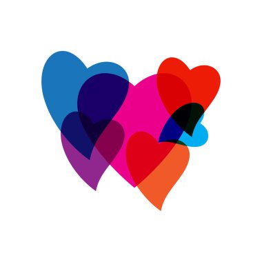 Güzellik Aşk Vektörü simge tasarım şablonu