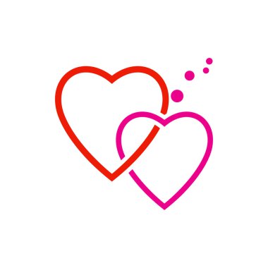 Güzellik Aşk Vektörü simge tasarım şablonu