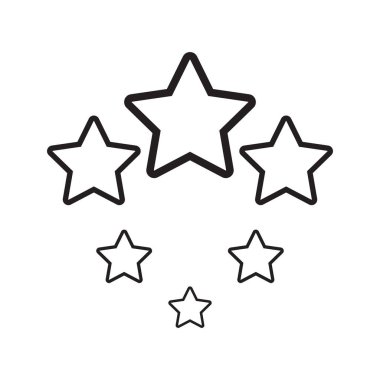 Yıldız simgesi şablon vektör illüstrasyon tasarımı