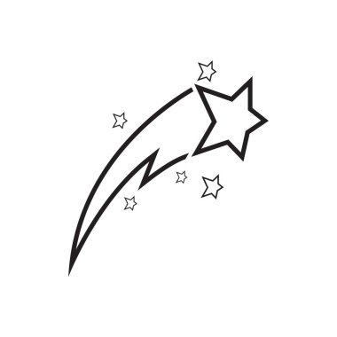 Yıldız simgesi şablon vektör illüstrasyon tasarımı