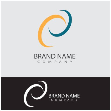 Daire vektör düz dizayn şablonu logosu