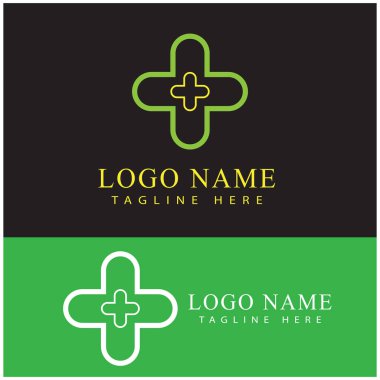 Tıbbi Haç illüstrasyon Logo şablon vektör tasarımı