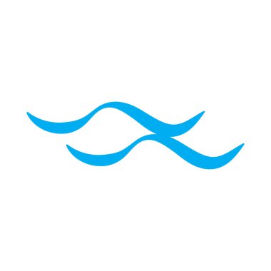 Nehir vektörü ikonu çizim logosu tasarımı