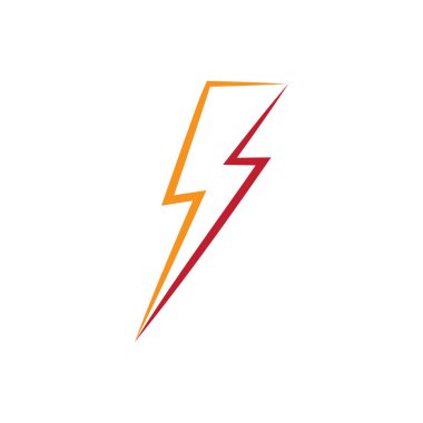 Güç yıldırımı logo vektör tasarımı