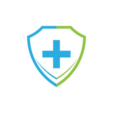 Tıbbi Haç illüstrasyon Logo şablon vektör tasarımı